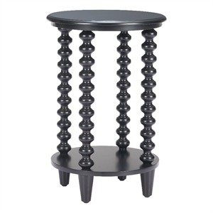 Pemberly Row Modern / Contemporary Assembled Wood Side Table Black