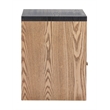 Pemberly Row Contemporary Assembled Engineered Wood Side Table Black