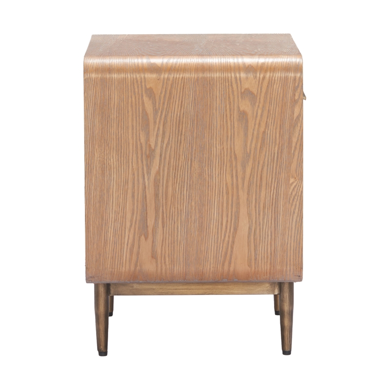 Pemberly Row Contemporary Assembled Engineered Wood Side Table Brown