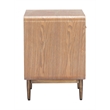 Pemberly Row Contemporary Assembled Engineered Wood Side Table Brown
