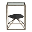 Pemberly Row Modern / Contemporary Metal Side Table Brass Finish