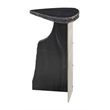 Pemberly Row Modern / Contemporary Marble Side Table Black Finish