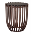 Pemberly Row Modern / Contemporary Metal Side Table Bronze Finish
