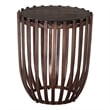 Pemberly Row Modern / Contemporary Metal Side Table Bronze Finish