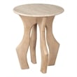 Pemberly Row Modern / Contemporary Wood Side Table White & Natural
