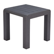 Pemberly Row Contemporary Assembled Aluminum Side Table Black
