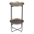 Pemberly Row Modern / Contemporary Metal Accent Table Bronze