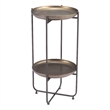 Pemberly Row Modern / Contemporary Metal Accent Table Bronze