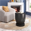 Pemberly Row Modern / Contemporary Assembled Metal Side Table Black