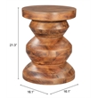 Pemberly Row Modern / Contemporary Assembled Wood Side Table Walnut