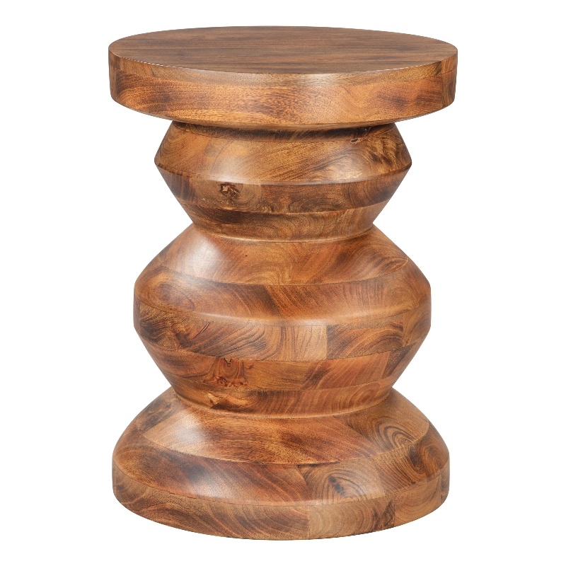 Pemberly Row Modern / Contemporary Assembled Wood Side Table Walnut