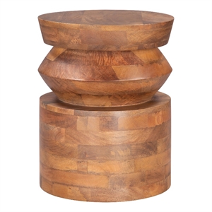 Pemberly Row Modern / Contemporary Assembled Wood Side Table Walnut