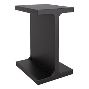 Pemberly Row Modern / Contemporary Assembled Wood Side Table Black