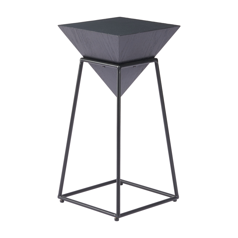 Pemberly Row Modern / Contemporary Assembled Metal Side Table Black