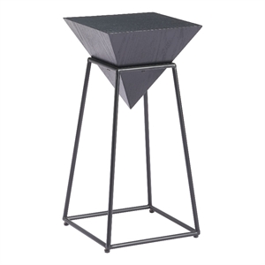 Pemberly Row Modern / Contemporary Assembled Metal Side Table Black