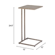 Pemberly Row Modern / Contemporary Assembled Metal Side Table Bronze
