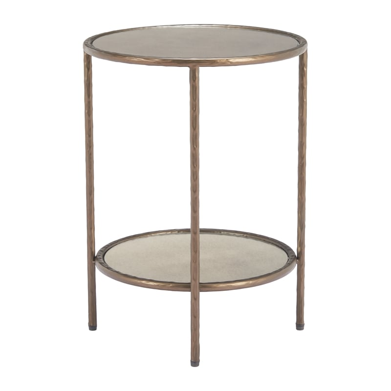 Pemberly Row Modern / Contemporary Assembled Metal Side Table Bronze