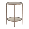 Pemberly Row Modern / Contemporary Assembled Metal Side Table Bronze