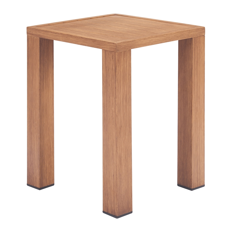 Pemberly Row Modern / Contemporary Aluminum Side Table Natural