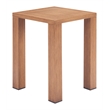 Pemberly Row Modern / Contemporary Aluminum Side Table Natural