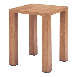 Pemberly Row Modern / Contemporary Aluminum Side Table Natural