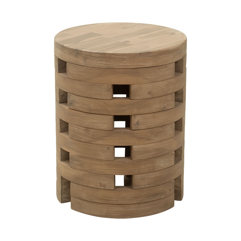 Pemberly Row Modern / Contemporary Assembled Wood Side Table Natural
