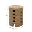 Pemberly Row Modern / Contemporary Assembled Wood Side Table Natural