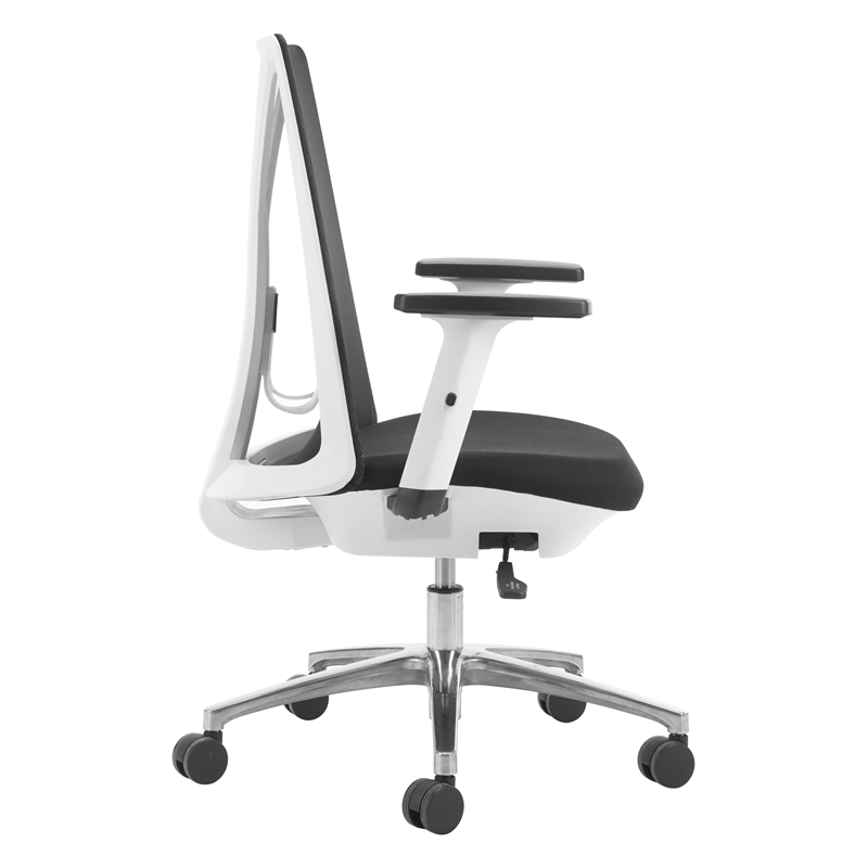 Pemberly Row Modern / Contemporary Metal Office Chair Black Finish