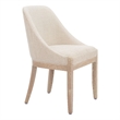 Pemberly Row Contemporary Engineered Wood Dining Chair Beige