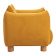 Pemberly Row Contemporary Engineered Wood Accent Chair Mustard