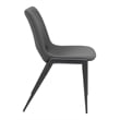 Pemberly Row Contemporary Armless Black Armless Dining Chair Black