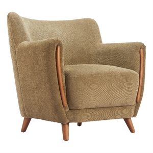 Pemberly Row Contemporary Engineered Wood Accent Chair Olive Green