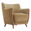 Pemberly Row Contemporary Engineered Wood Accent Chair Olive Green