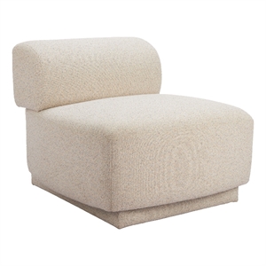 Pemberly Row Contemporary Wood Accent Chair Multigrain Beige