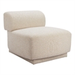 Pemberly Row Contemporary Wood Accent Chair Multigrain Beige