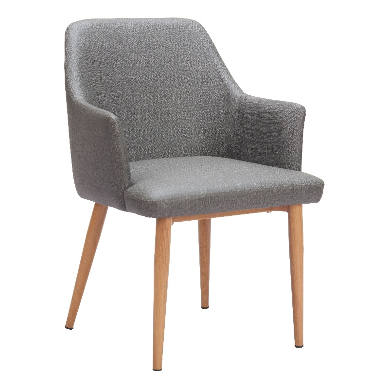 Pemberly Row Modern / Contemporary Engineered Wood Dining Chair Gray