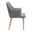 Pemberly Row Modern / Contemporary Engineered Wood Dining Chair Gray