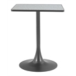 Pemberly Row Modern / Contemporary Metal Bistro Table Gray & Bronze