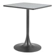 Pemberly Row Modern / Contemporary Metal Bistro Table Gray & Bronze