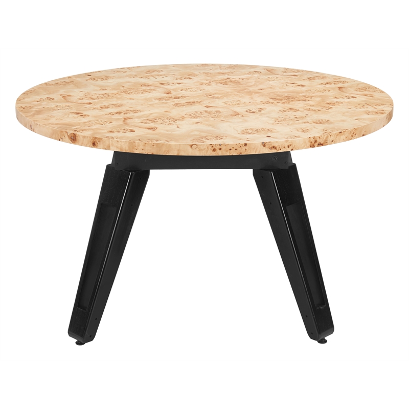 Pemberly Row Contemporary Engineered Wood Burl 2 in 1 Table Natural