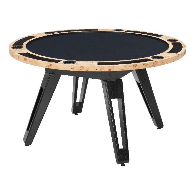 Pemberly Row Contemporary Engineered Wood Burl 2 in 1 Table Natural