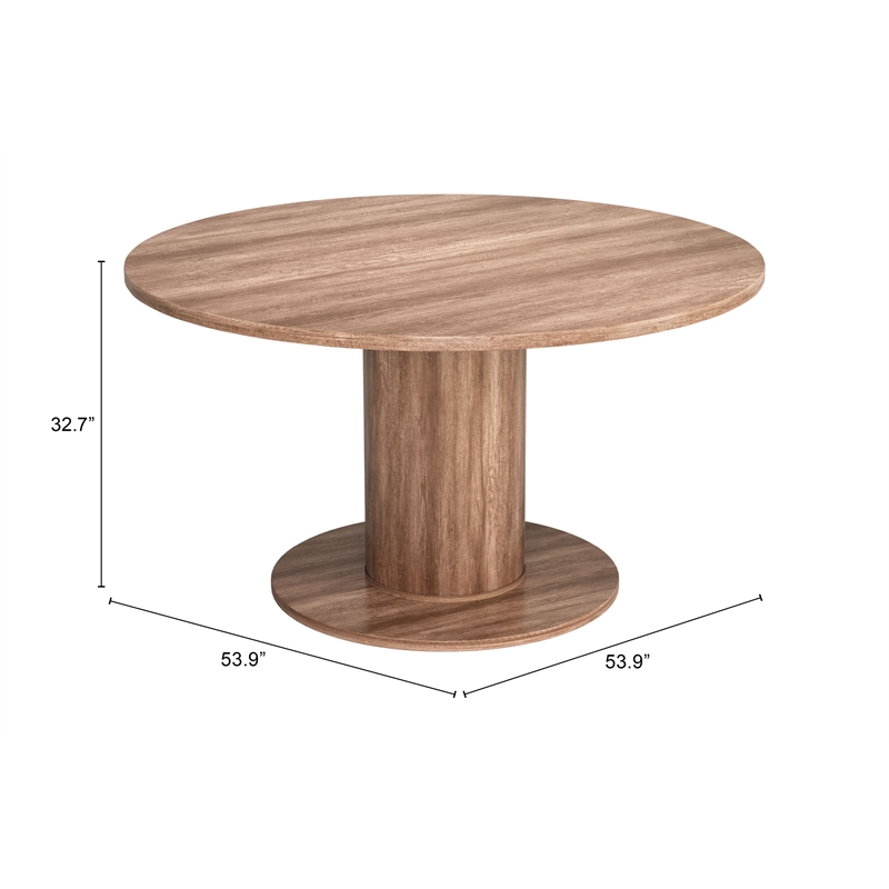 Pemberly Row Contemporary Engineered Wood 2 in 1 Table Brown