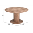Pemberly Row Contemporary Engineered Wood 2 in 1 Table Brown