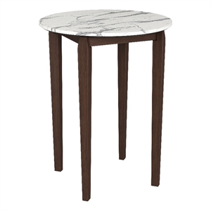 Pemberly Row Modern / Contemporary Wood Bar Table White Finish