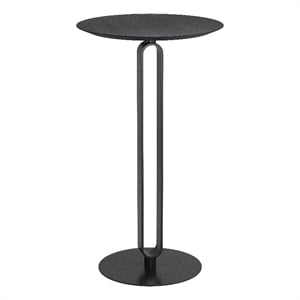 Pemberly Row Modern / Contemporary Metal Bar Table Black Finish