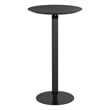 Pemberly Row Modern / Contemporary Metal Bar Table Black Finish