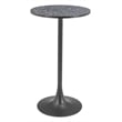 Pemberly Row Modern / Contemporary Metal Bar Table Black & Bronze