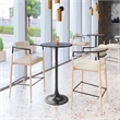 Pemberly Row Modern / Contemporary Metal Bar Table Black & Bronze