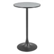 Pemberly Row Modern / Contemporary Metal Bar Table Gray & Bronze