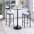 Pemberly Row Modern / Contemporary Metal Bar Table Gray & Bronze